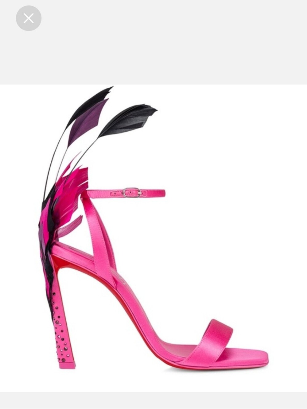 Christian Louboutin Condora Queen Plume Heels